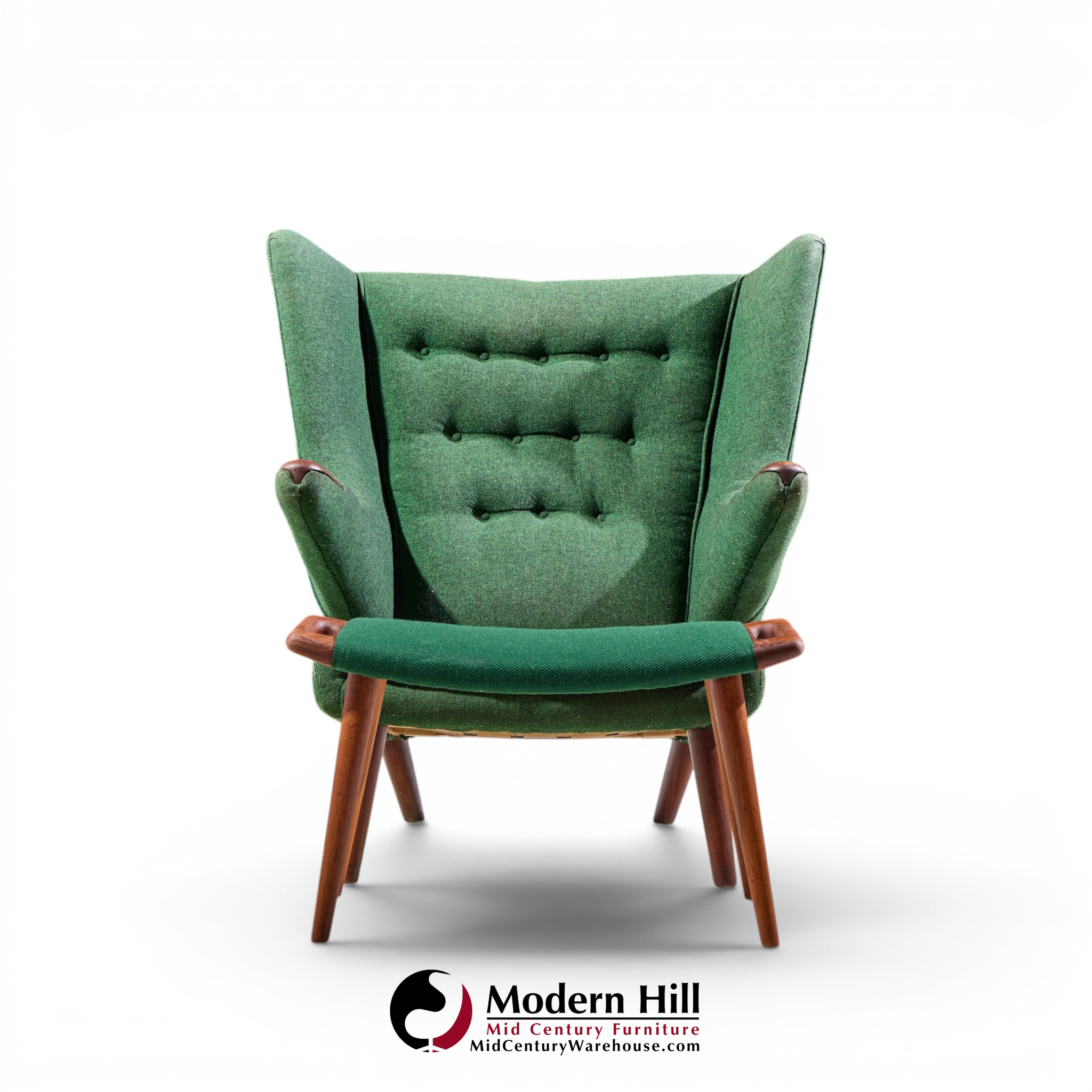hans wegner for ap stolen ap19 mid century papa bear chair and ottoman