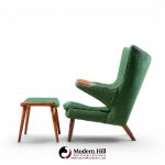 hans wegner for ap stolen ap19 mid century papa bear chair and ottoman