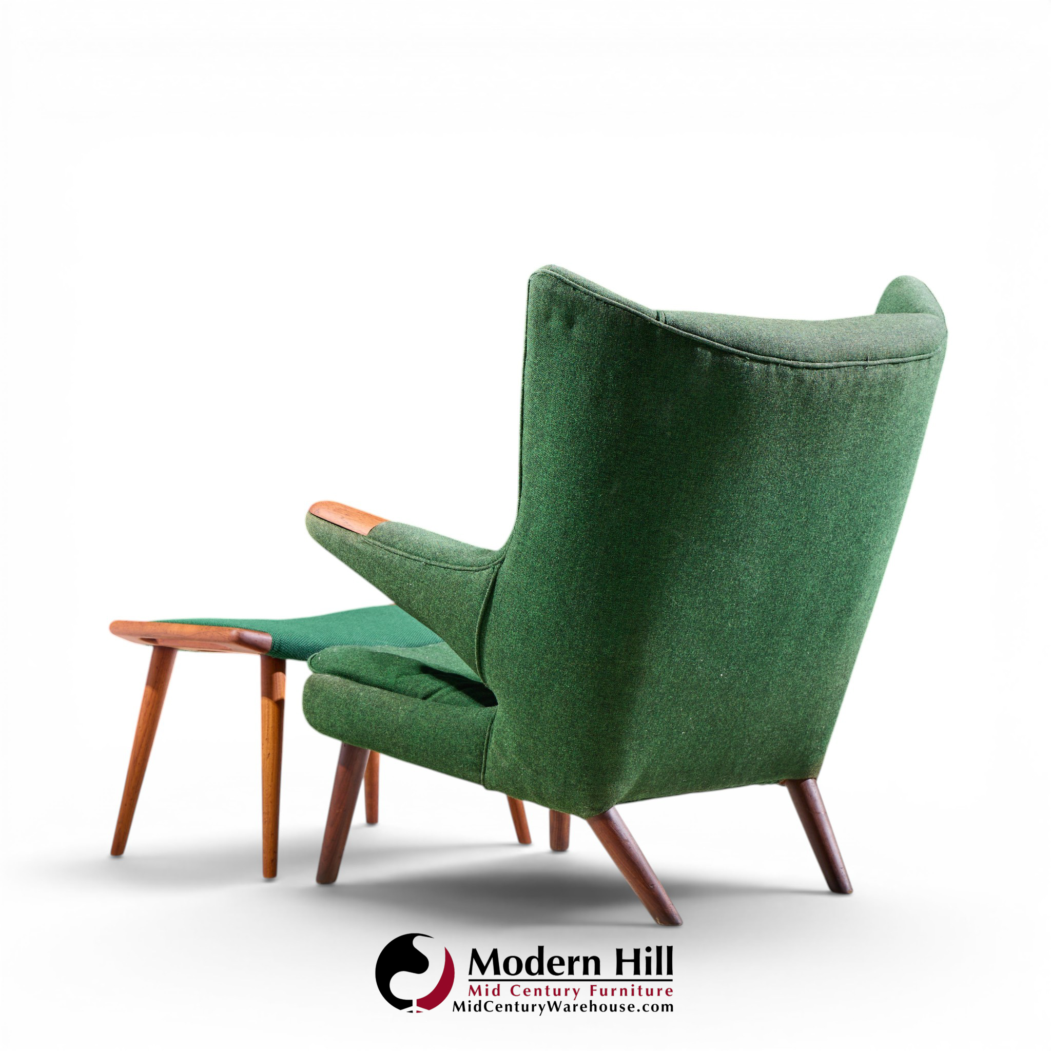 hans wegner for ap stolen ap19 mid century papa bear chair and ottoman