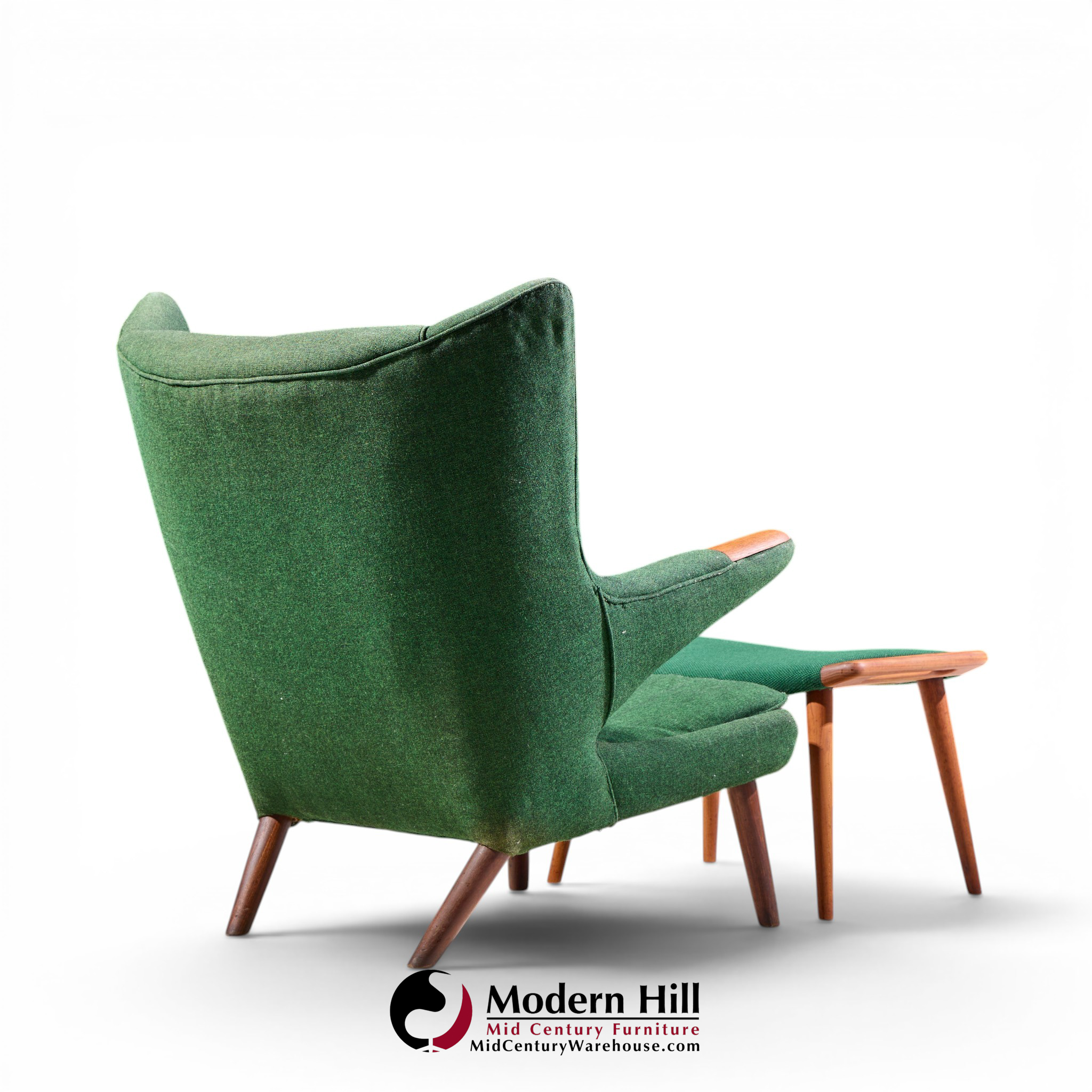hans wegner for ap stolen ap19 mid century papa bear chair and ottoman