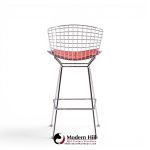 harry bertoia for knoll mid century chrome bar stools - set of 10
