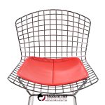 harry bertoia for knoll mid century chrome bar stools - set of 6