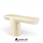 j. wade beam for brueton mid century "tee" console table