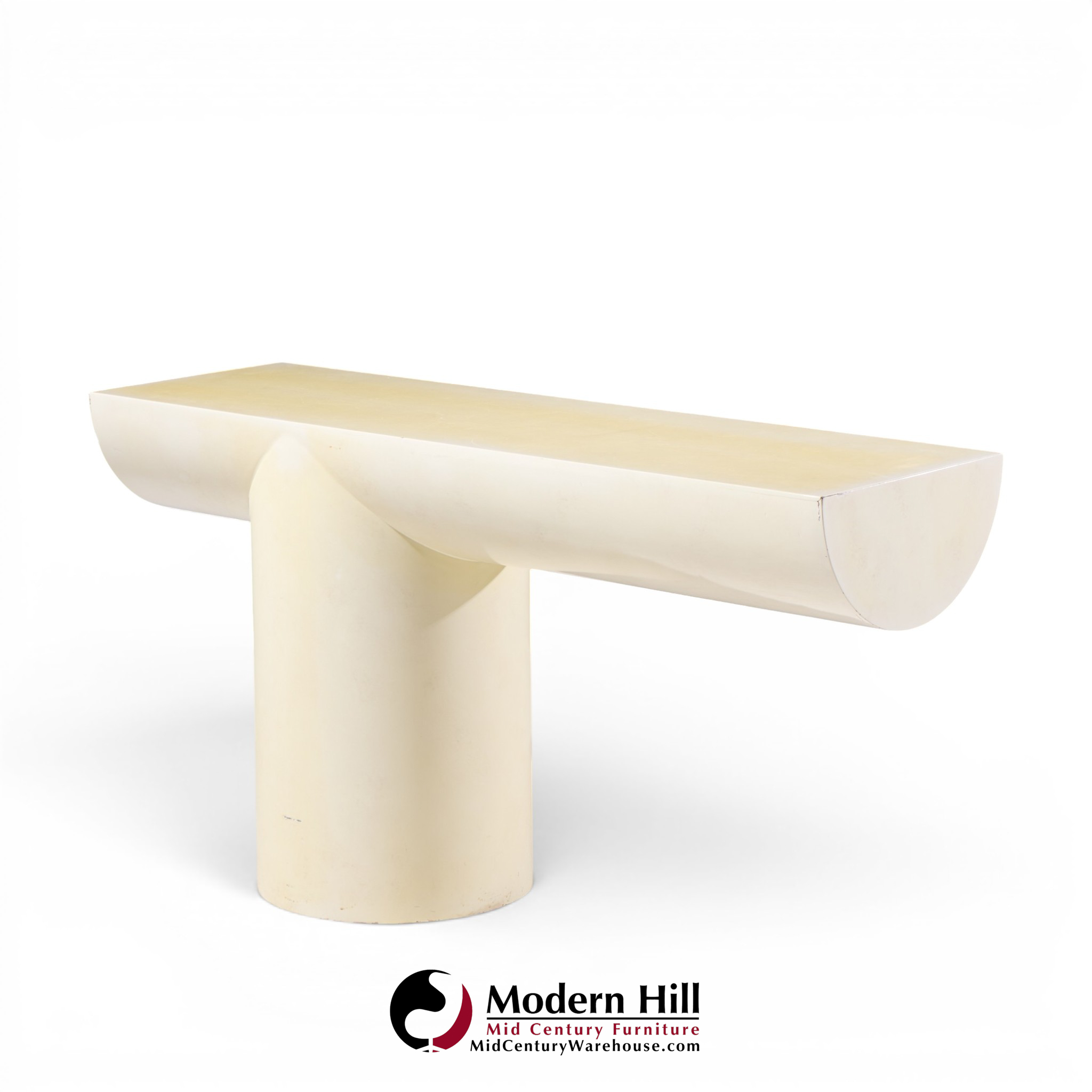 j. wade beam for brueton mid century "tee" console table