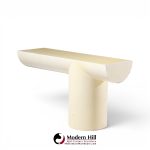 j. wade beam for brueton mid century "tee" console table