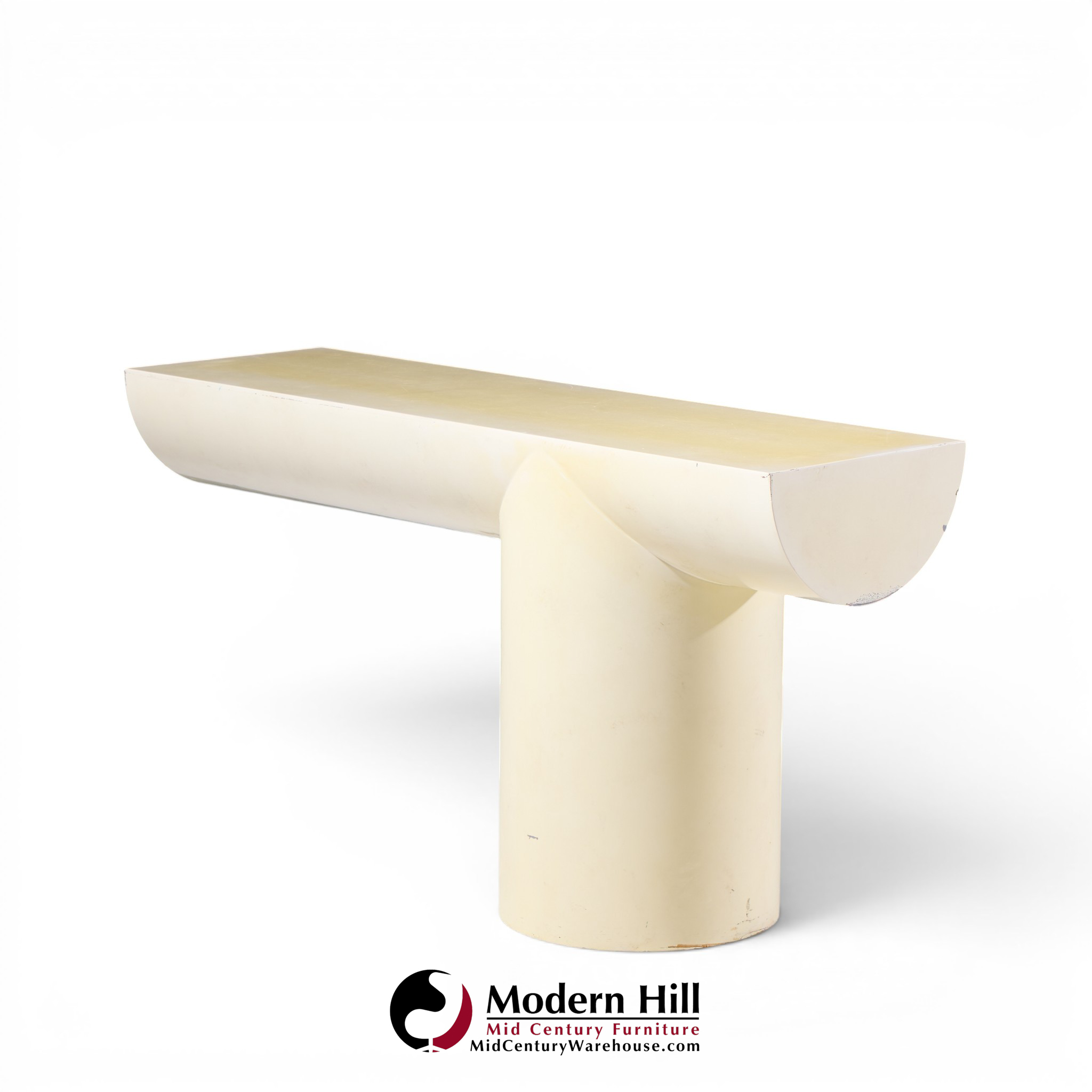 j. wade beam for brueton mid century "tee" console table