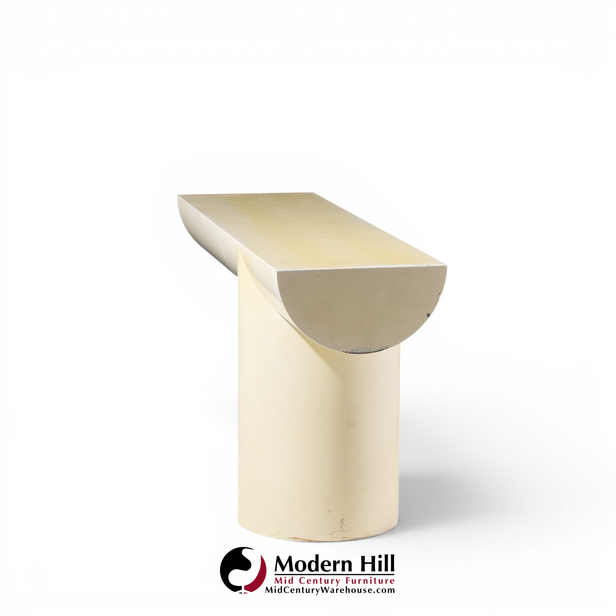 j. wade beam for brueton mid century "tee" console table