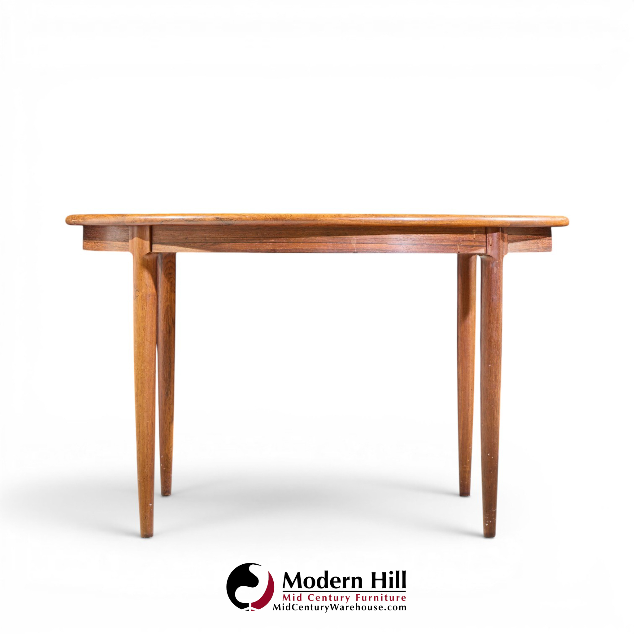 jl moller mid century danish rosewood expanding dining table with 2 leaves