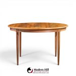 jl moller mid century danish rosewood expanding dining table with 2 leaves