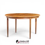 jl moller mid century danish rosewood expanding dining table with 2 leaves
