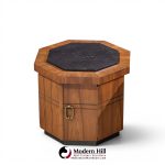 jack cartwright for founders style mid century walnut and slate side tables - pair