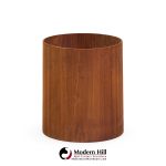 jens risom mid century walnut waste basket