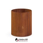jens risom mid century walnut waste basket