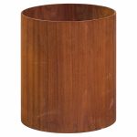 jens risom mid century walnut waste basket