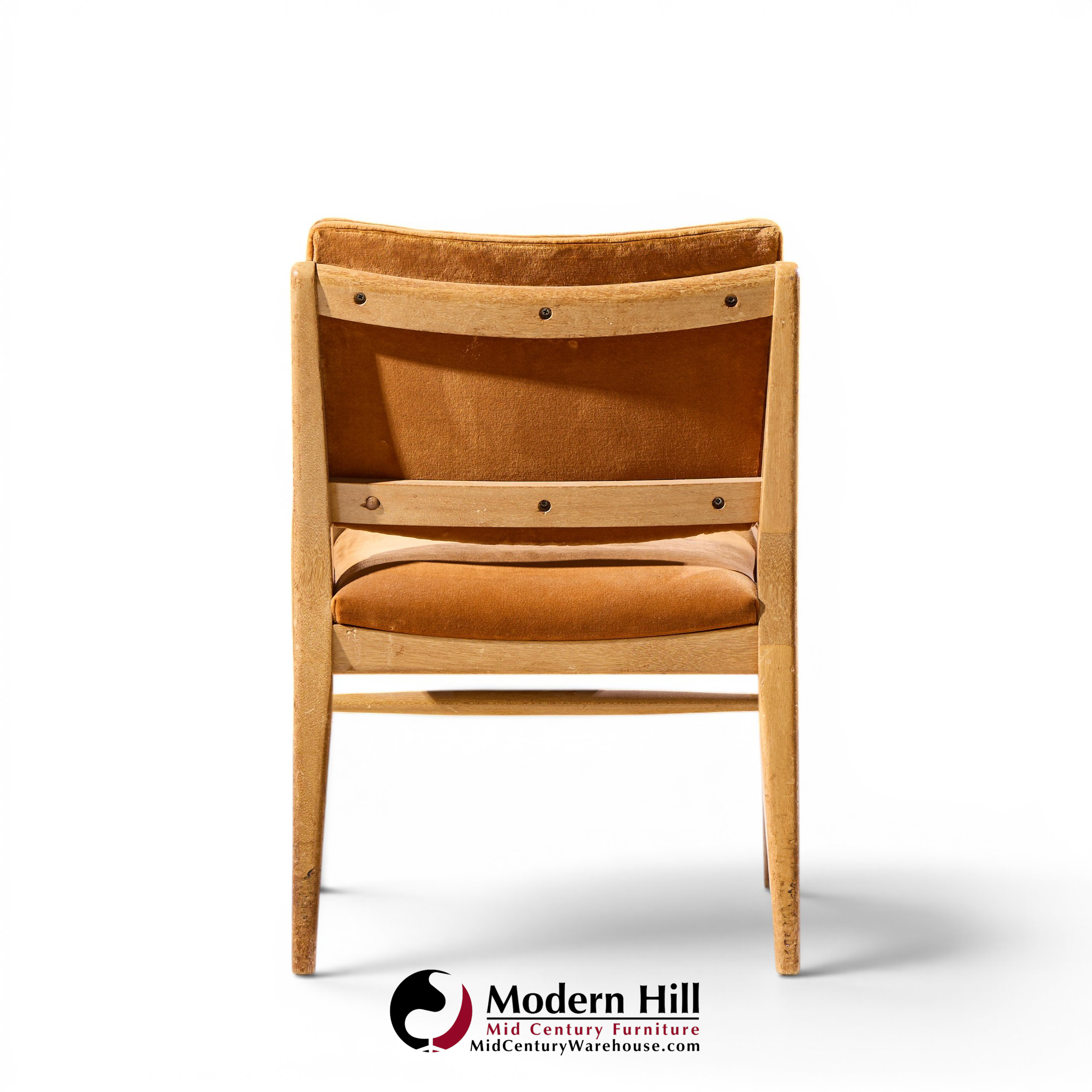 john keal for brown saltman mid century bleached mahogany dining chairs - set of 6