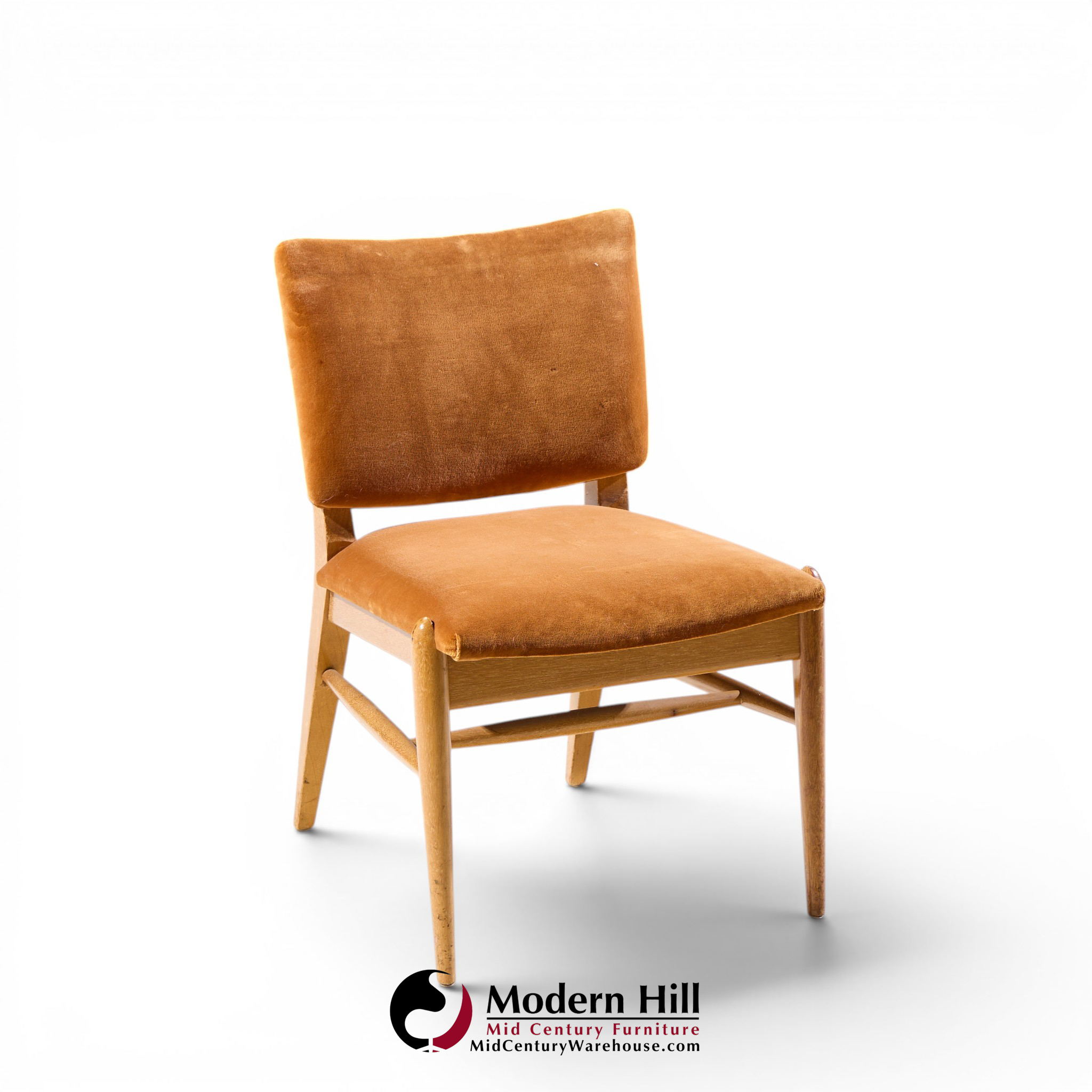 john keal for brown saltman mid century bleached mahogany dining chairs - set of 6
