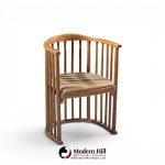 josef hoffmann no. 729/2f bentwood barrel chairs - set of 4