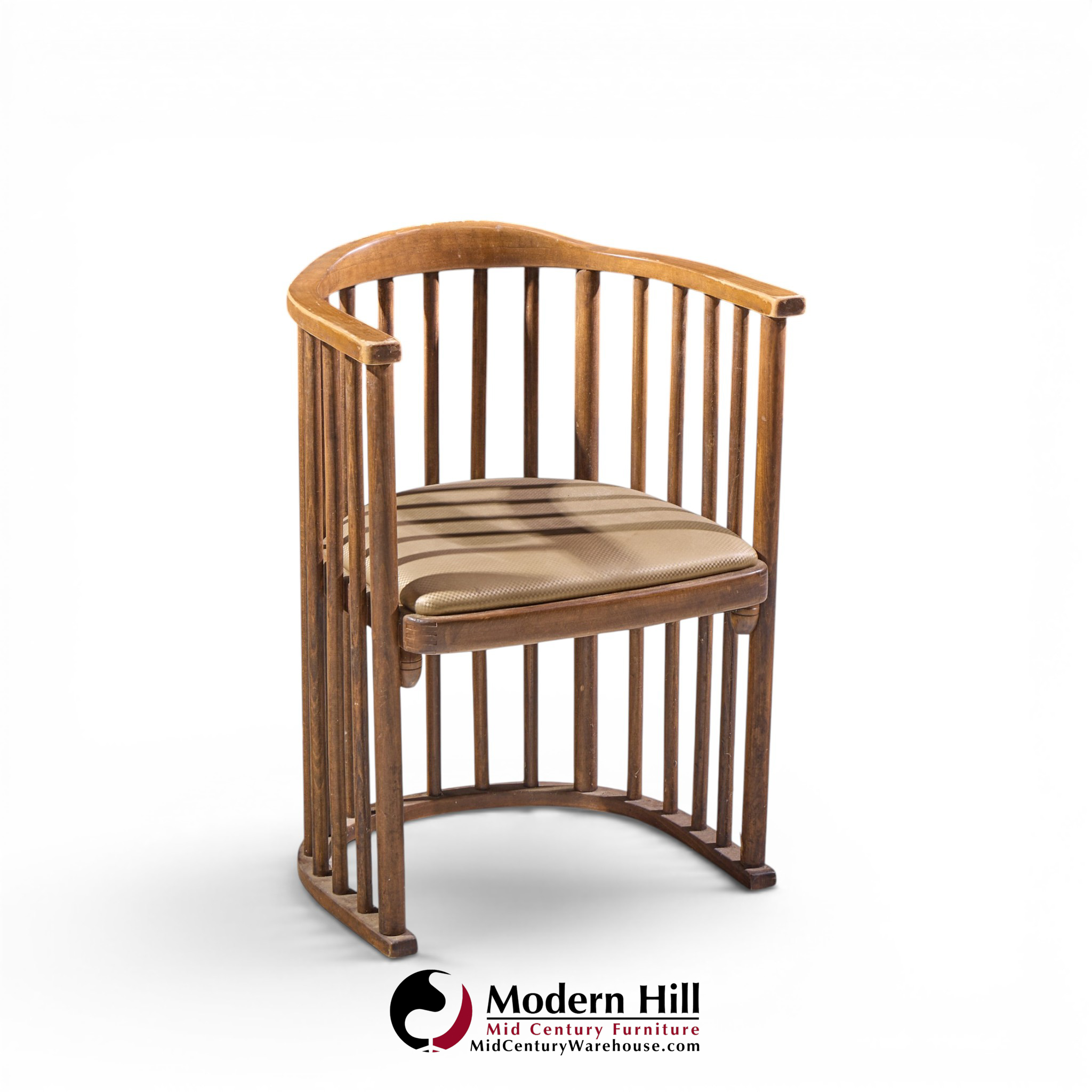 josef hoffmann no. 729/2f bentwood barrel chairs - set of 4
