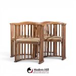 josef hoffmann no. 729/2f bentwood barrel chairs - set of 4