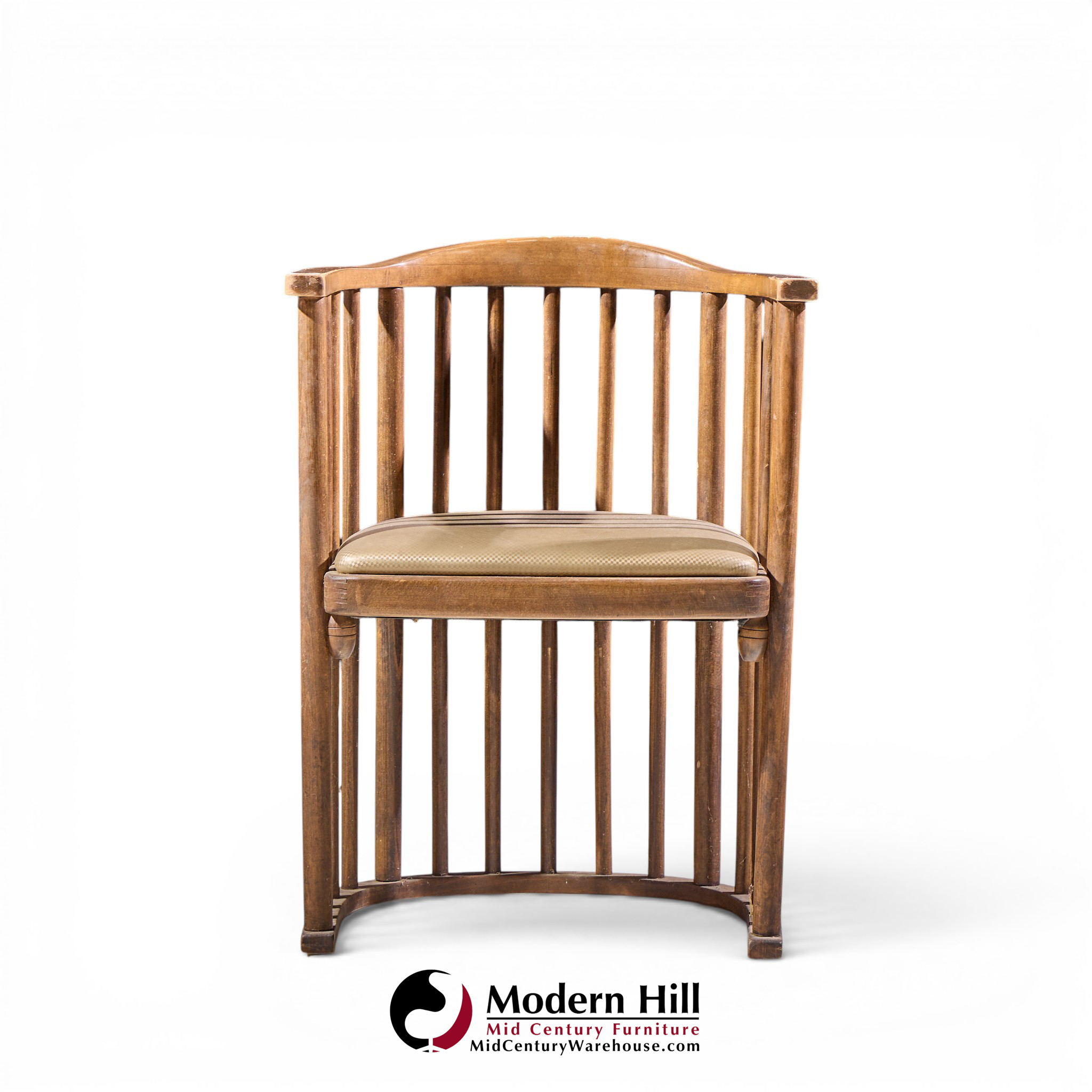 josef hoffmann no. 729/2f bentwood barrel chairs - set of 4