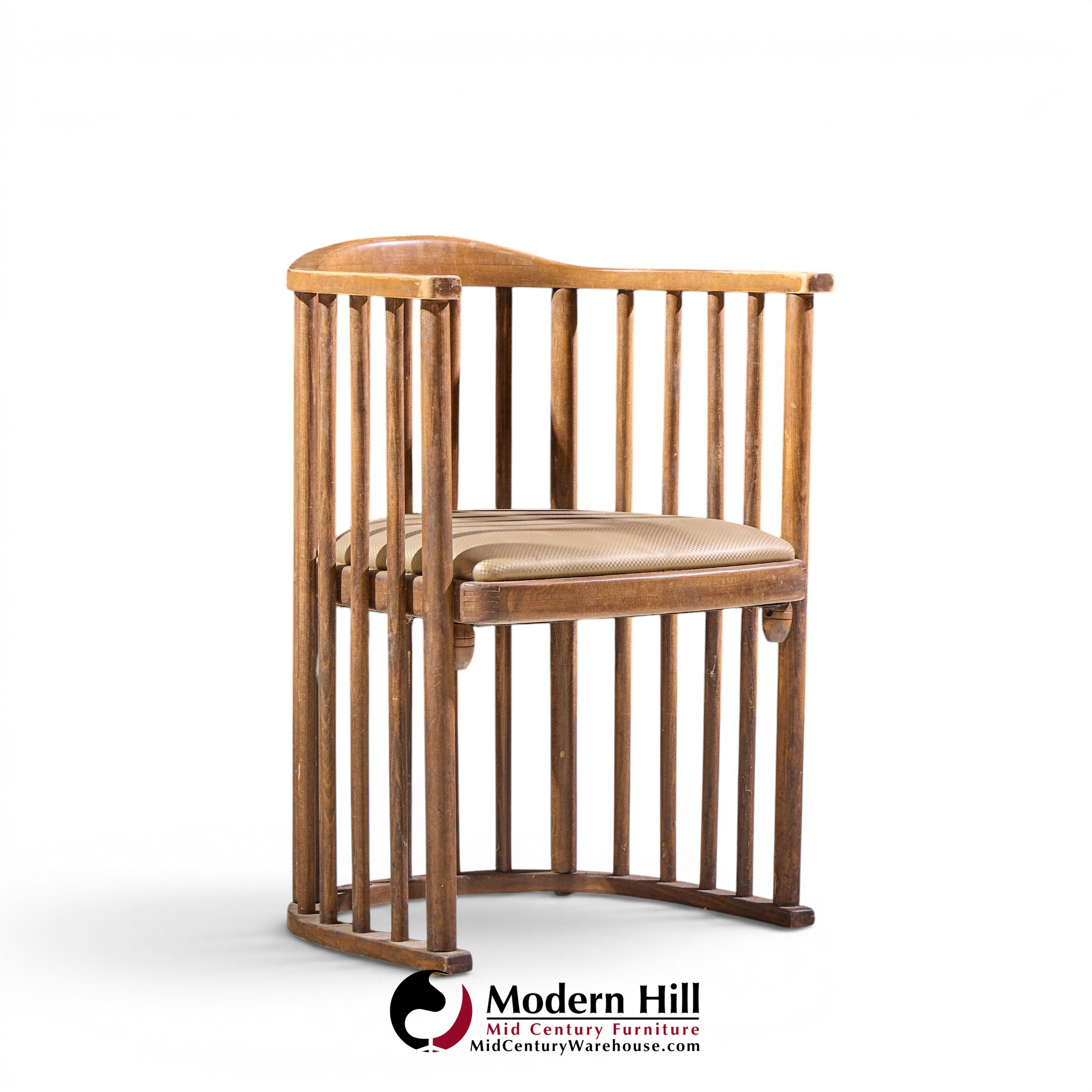 josef hoffmann no. 729/2f bentwood barrel chairs - set of 4