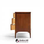 kent coffey perspecta mid century walnut and rosewood 9-drawer dresser