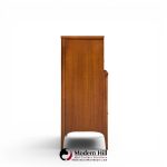 kent coffey perspecta mid century walnut and rosewood highboy dresser