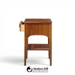 kent coffey perspecta mid century walnut and rosewood nightstand