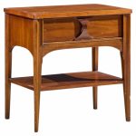 kent coffey perspecta mid century walnut and rosewood nightstand