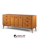 kroehler mid century rosewood and walnut lowboy dresser
