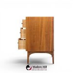 kroehler mid century rosewood and walnut lowboy dresser