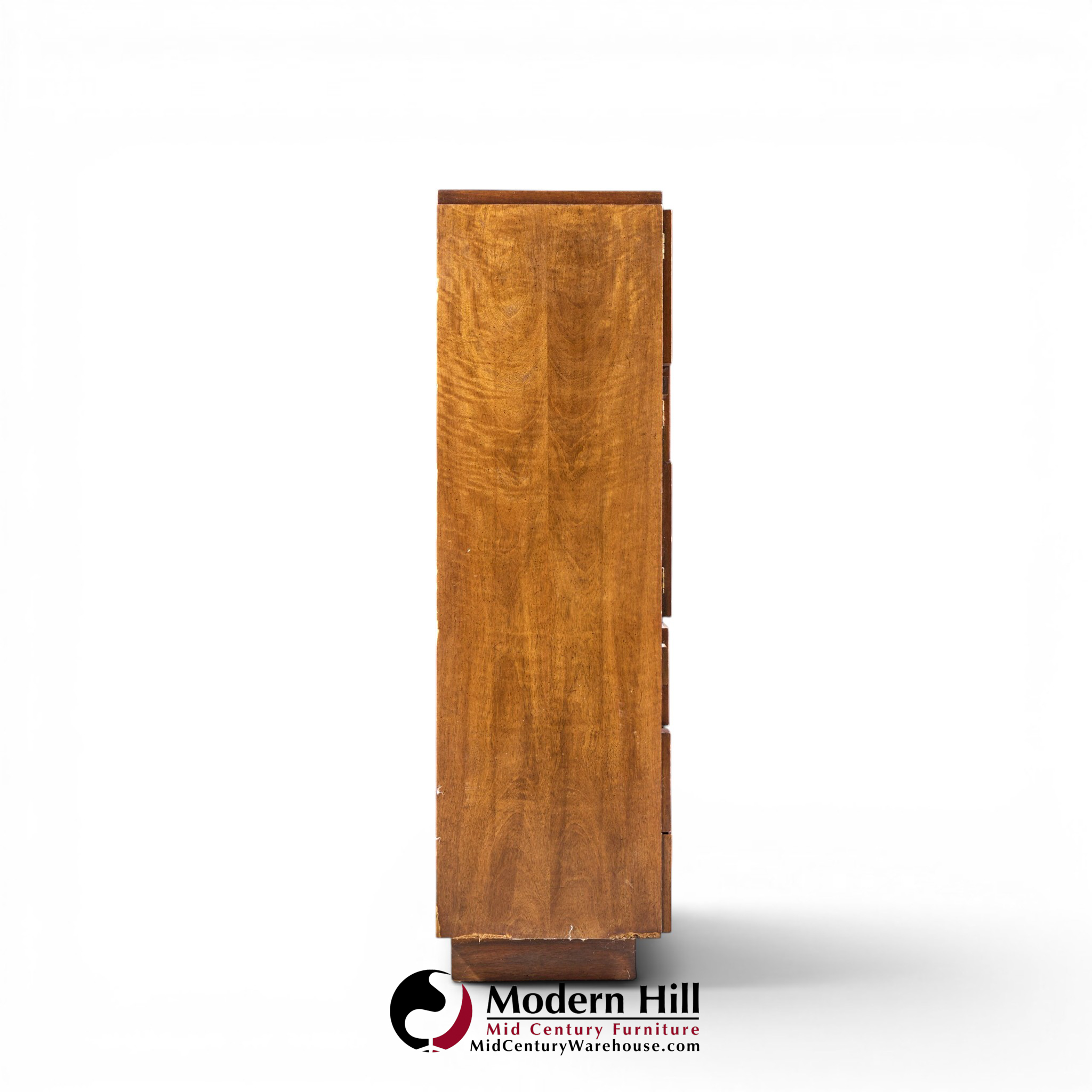 lane staccato brutalist mid century walnut armoire dresser