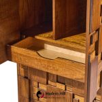 lane staccato brutalist mid century walnut armoire dresser