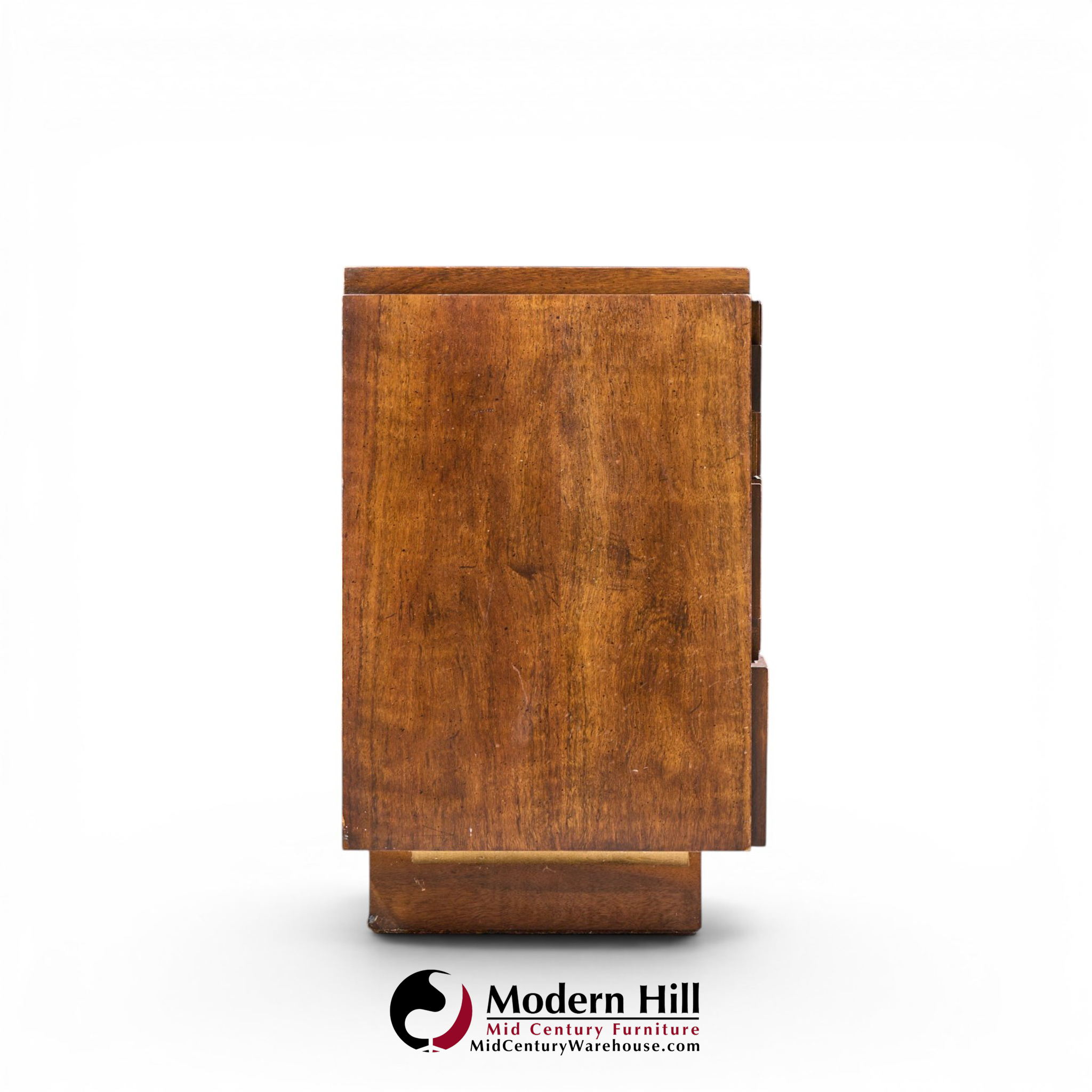 lane staccato brutalist mid century walnut lowboy dresser
