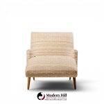 lawrence peabody style mid century wave chaise