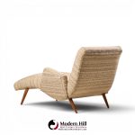 lawrence peabody style mid century wave chaise