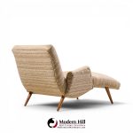 lawrence peabody style mid century wave chaise