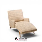 lawrence peabody style mid century wave chaise