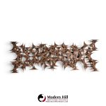 marc creates mid century brutalist metal wall sculpture