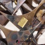 marc creates mid century brutalist metal wall sculpture