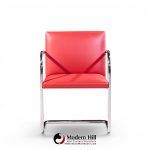 mies van der rohe for knoll brno mid century cantilever chrome dining chairs - set of 16