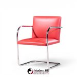 mies van der rohe for knoll brno mid century cantilever chrome dining chairs - set of 16