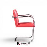 mies van der rohe for knoll brno mid century cantilever chrome dining chairs - set of 8