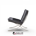 mies van der rohe for knoll mid century barcelona chairs - pair