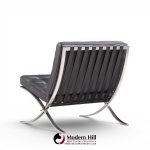 mies van der rohe for knoll mid century barcelona chairs - pair