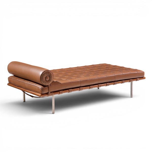 mies van der rohe for knoll mid century barcelona daybed chaise