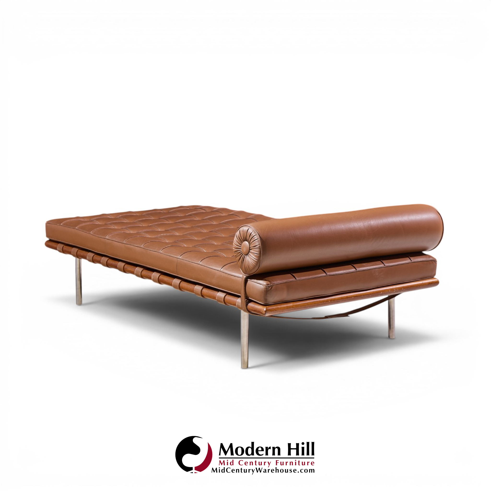 mies van der rohe for knoll mid century barcelona daybed chaise