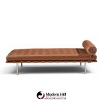 mies van der rohe for knoll mid century barcelona daybed chaise