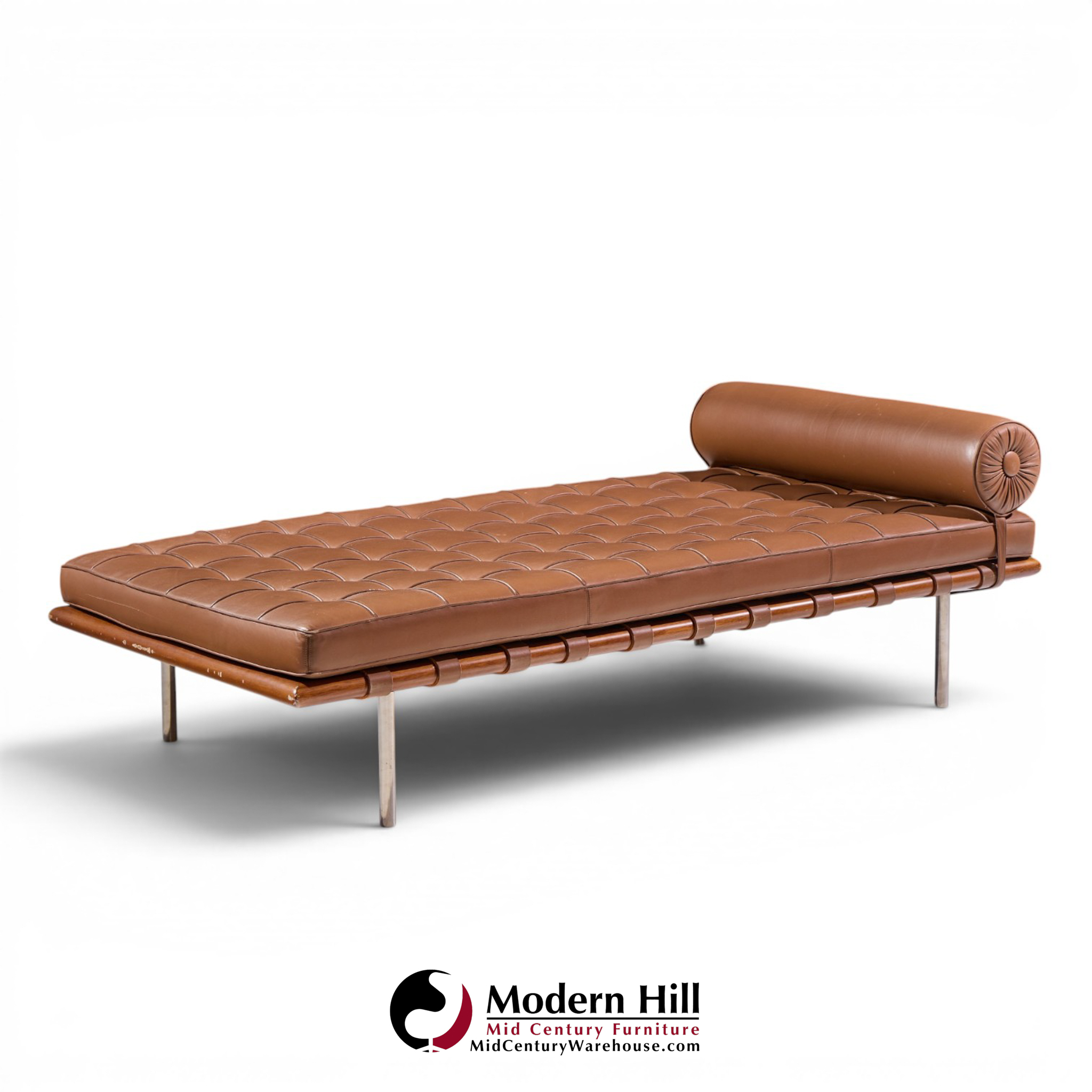 mies van der rohe for knoll mid century barcelona daybed chaise