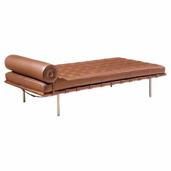 mies van der rohe for knoll mid century barcelona daybed chaise